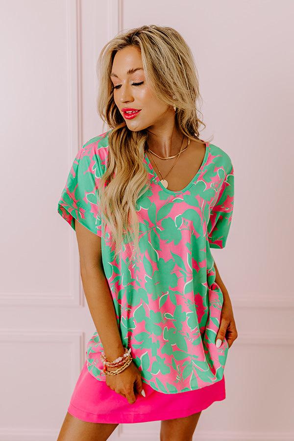 Impressions Botanic Bloom Shift Top