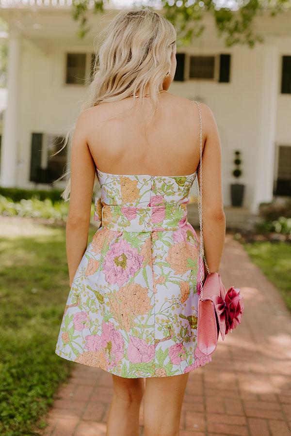 Impressions Botanical Belle Jacquard Mini Dress