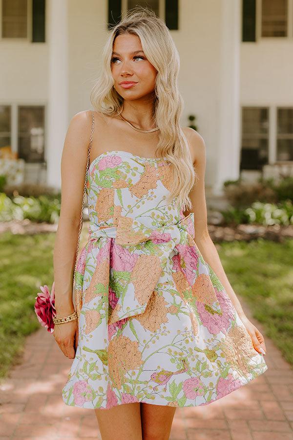 Impressions Botanical Belle Jacquard Mini Dress