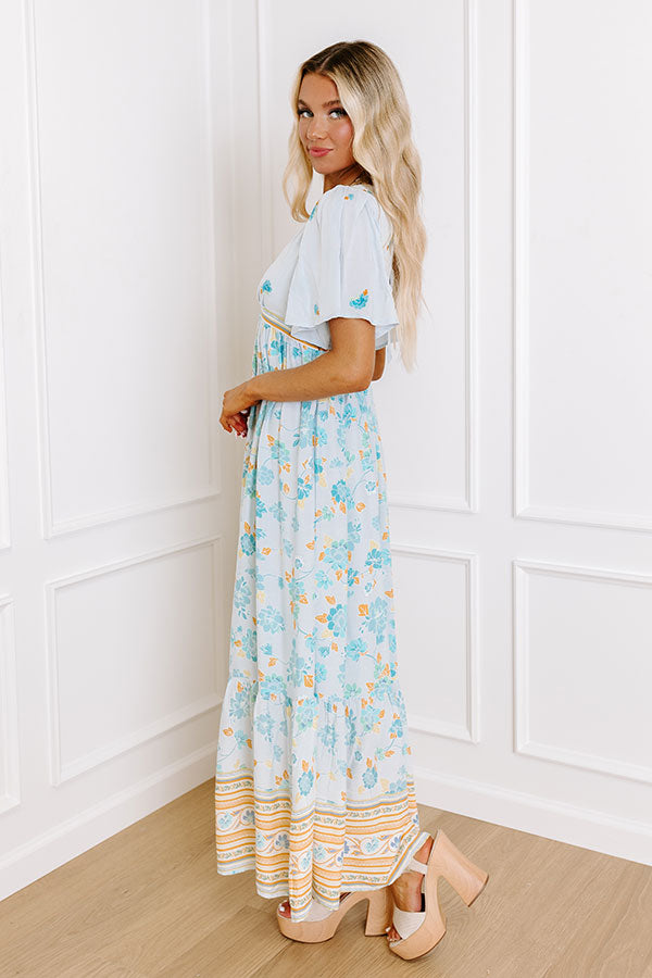 Impressions Breezy Blossom Embroidered Maxi