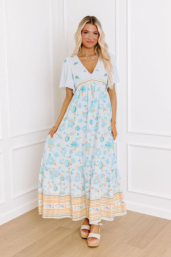 Impressions Breezy Blossom Embroidered Maxi