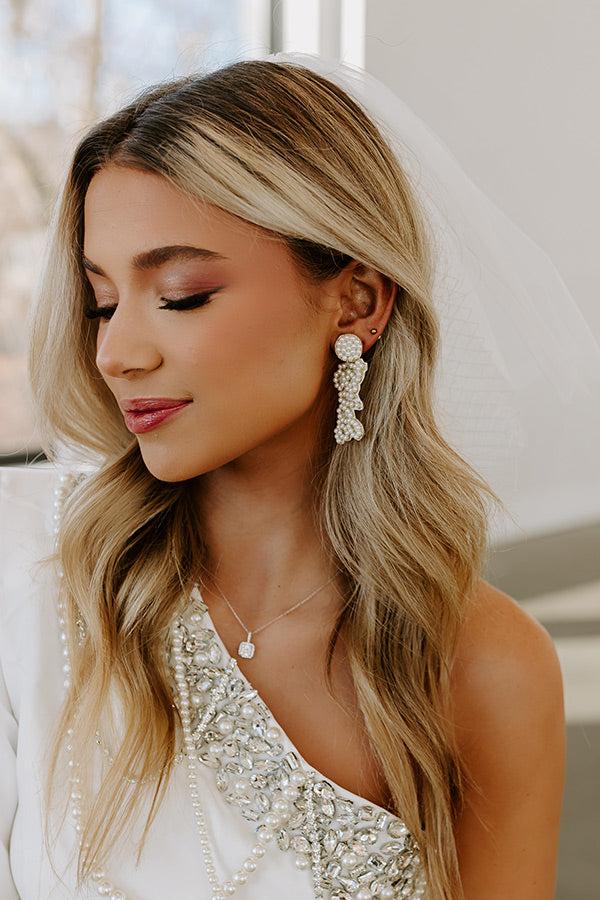 Impressions Bride Earrings In Pearl