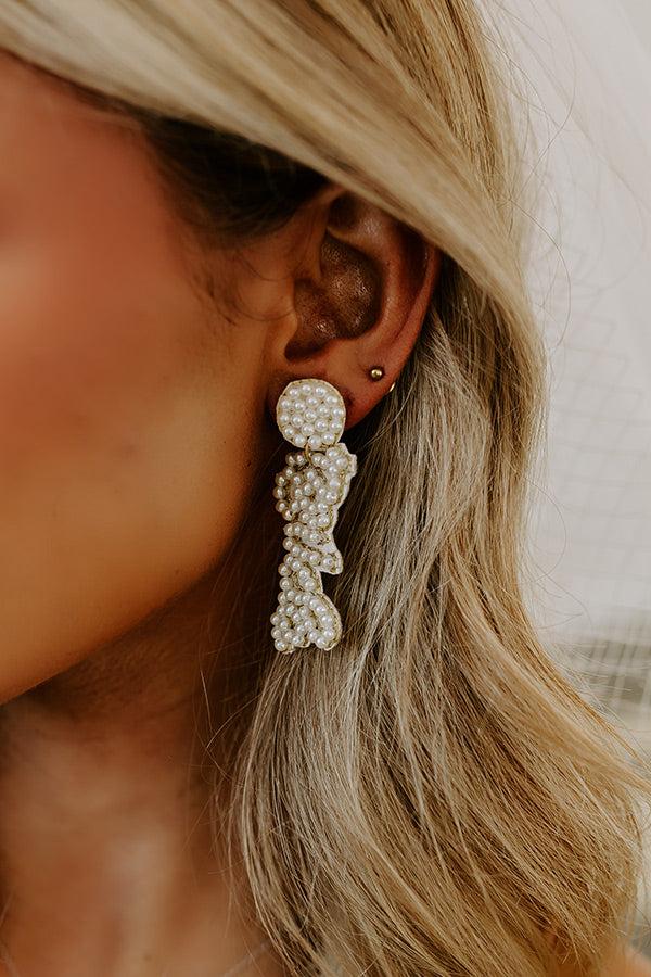 Impressions Bride Earrings In Pearl