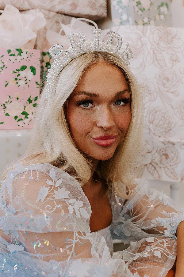 Impressions Bride Pearl Embellished Headband