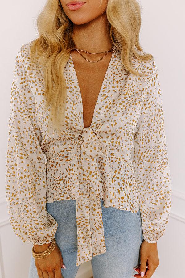 Impressions Bring The Prosecco Front Tie Top