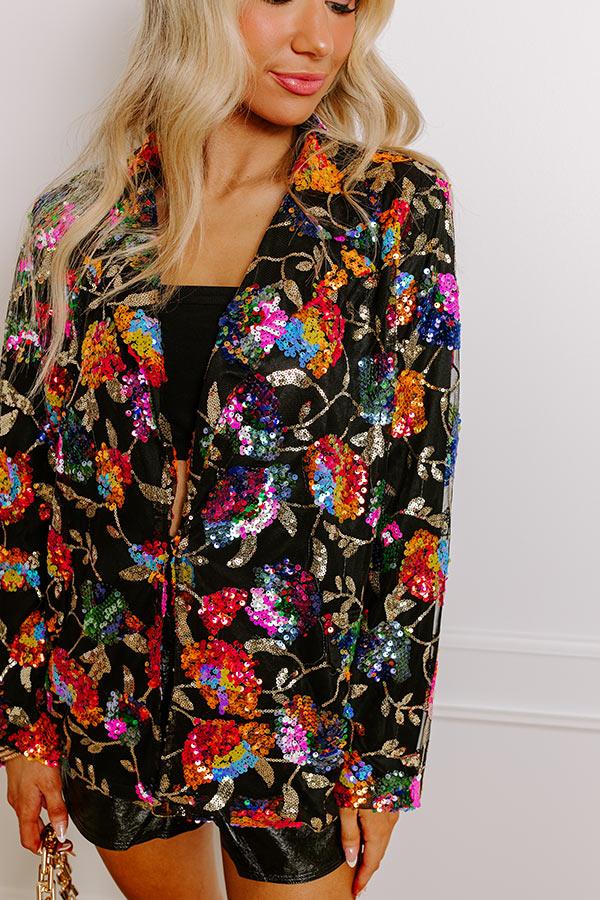 Impressions Bring The Sparkle Sequin Blazer