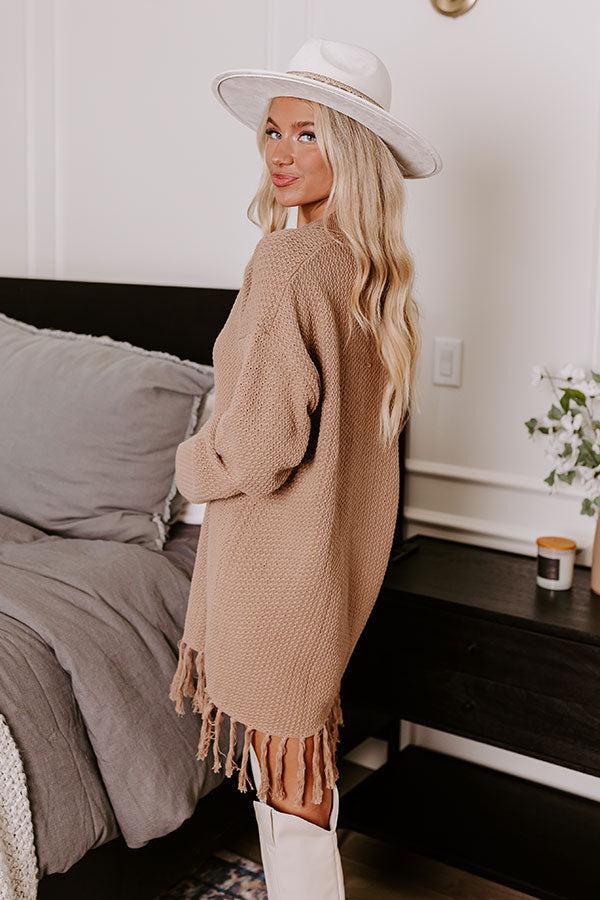 Impressions Brown Sugar Smiles Knit Sweater Dress