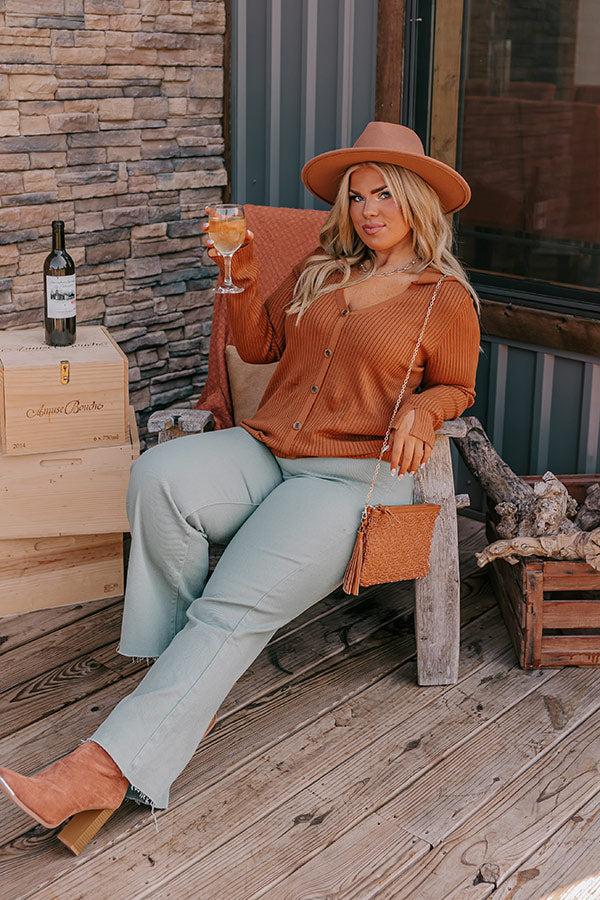 Impressions Brown Sugar Smiles Ribbed Top Curves