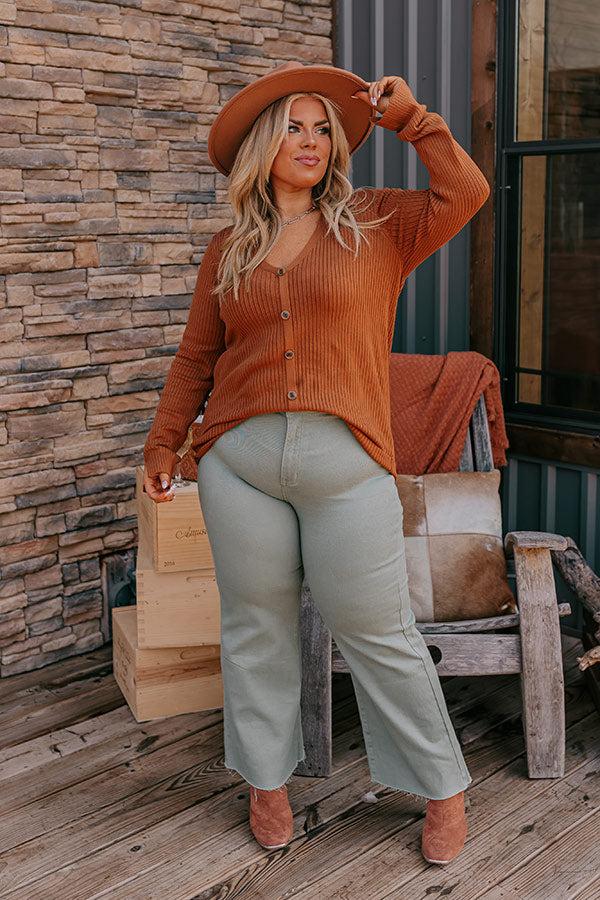 Impressions Brown Sugar Smiles Ribbed Top Curves
