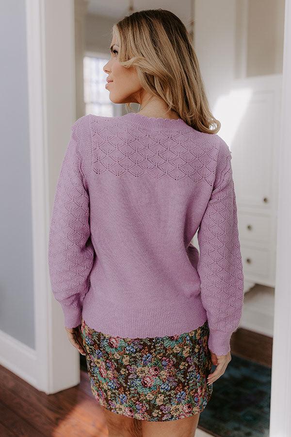 Impressions Brunch Babe Pointelle Knit Top