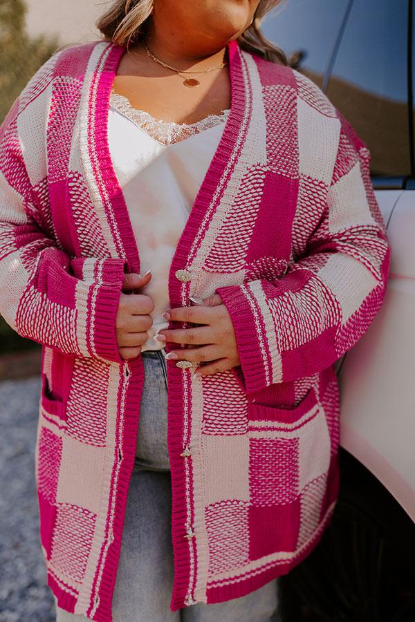 Impressions Brunch Ready Knit Cardigan Curves