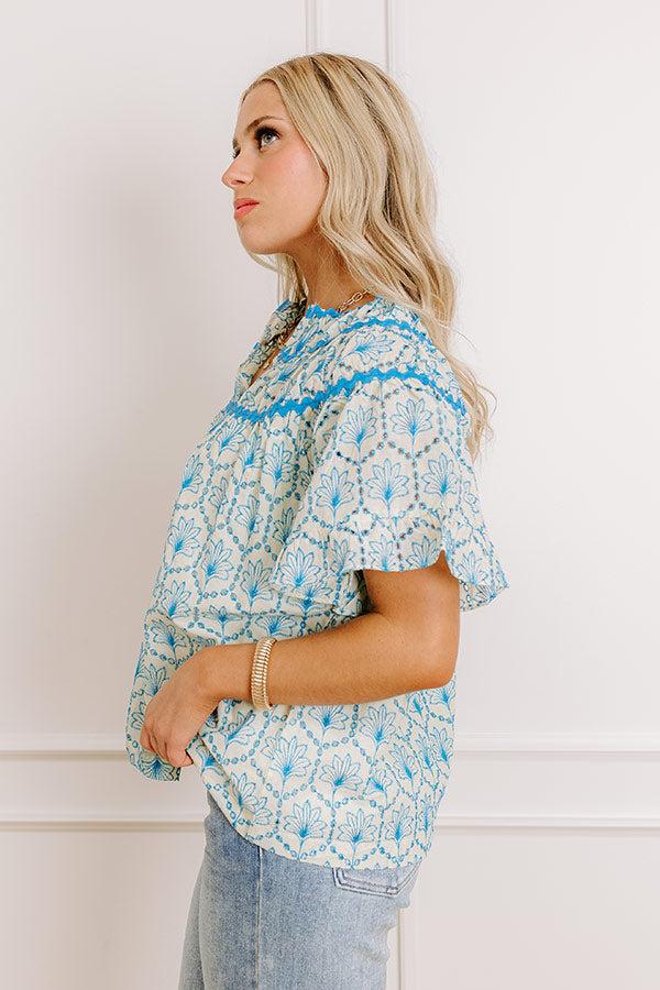 Impressions Brunching With Besties Eyelet Top