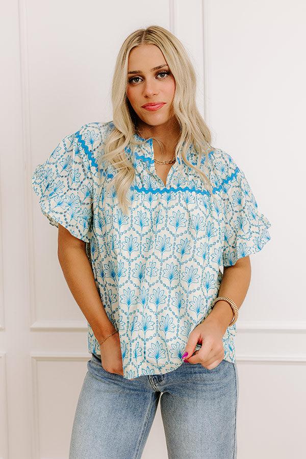 Impressions Brunching With Besties Eyelet Top