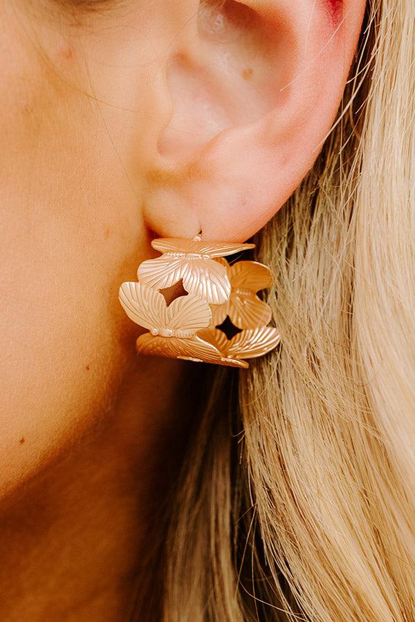 Impressions Butterfly Feels Hoop Earrings