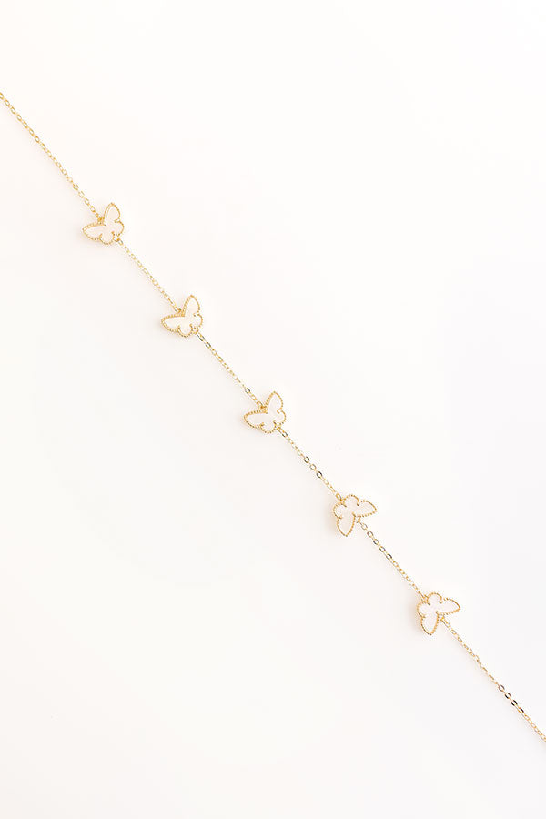 Impressions Butterfly Garden Necklace in Ivory