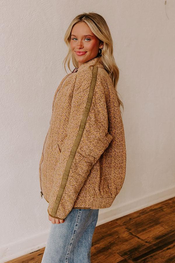 Impressions Cabin Cutie Corduroy Jacket In Blush