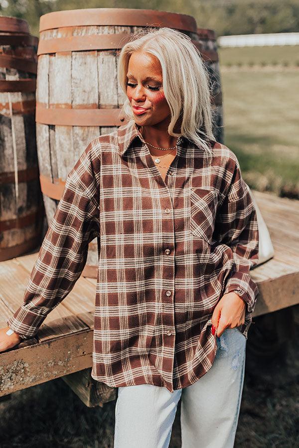 Impressions Cabin Cutie Plaid Button Up