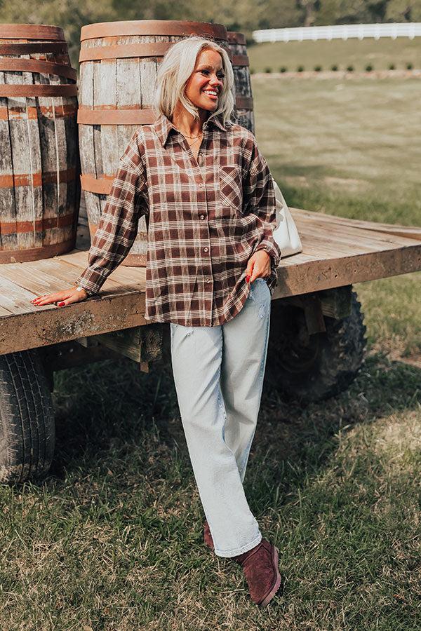 Impressions Cabin Cutie Plaid Button Up