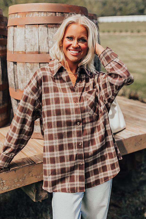 Impressions Cabin Cutie Plaid Button Up