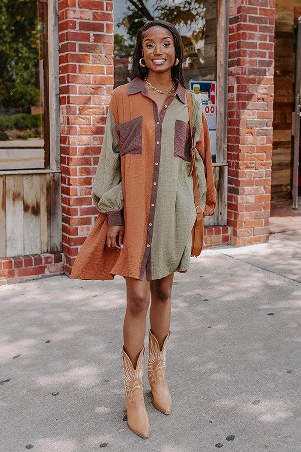 Impressions Cabin Parkway Colorblock Tunic Dress