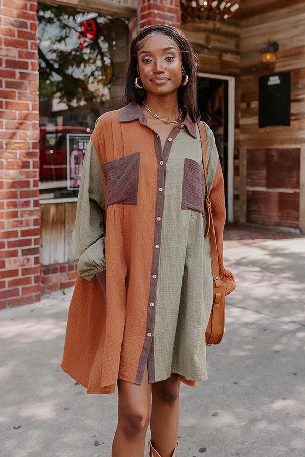 Impressions Cabin Parkway Colorblock Tunic Dress