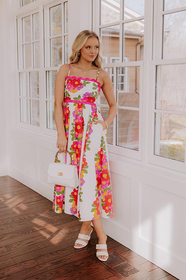 Impressions Cabo Cantina Floral Midi Dress