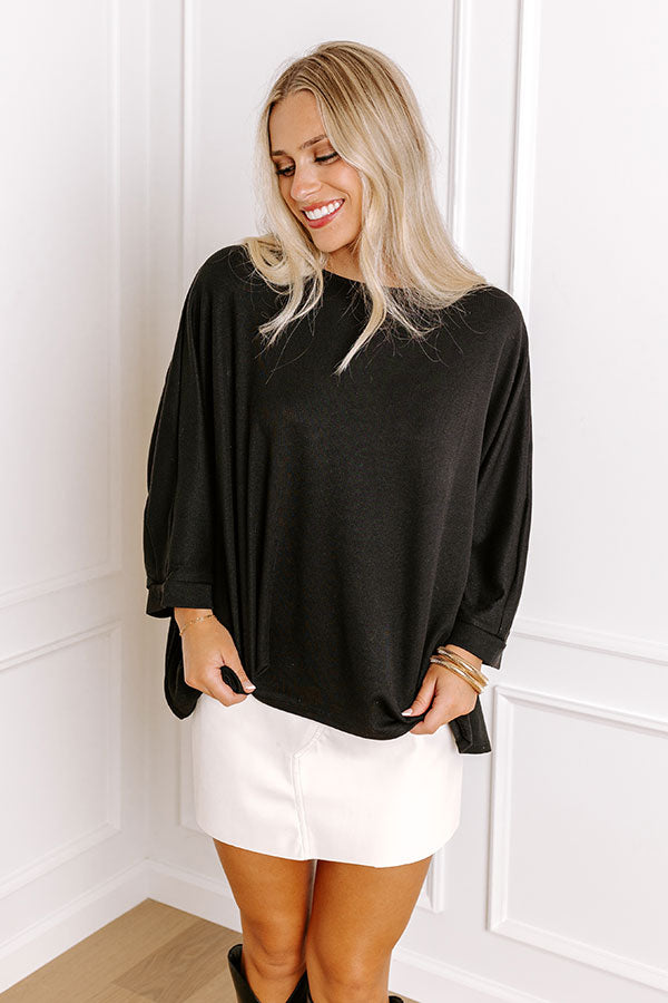 Impressions Cafe Brunch Shift Top In Black