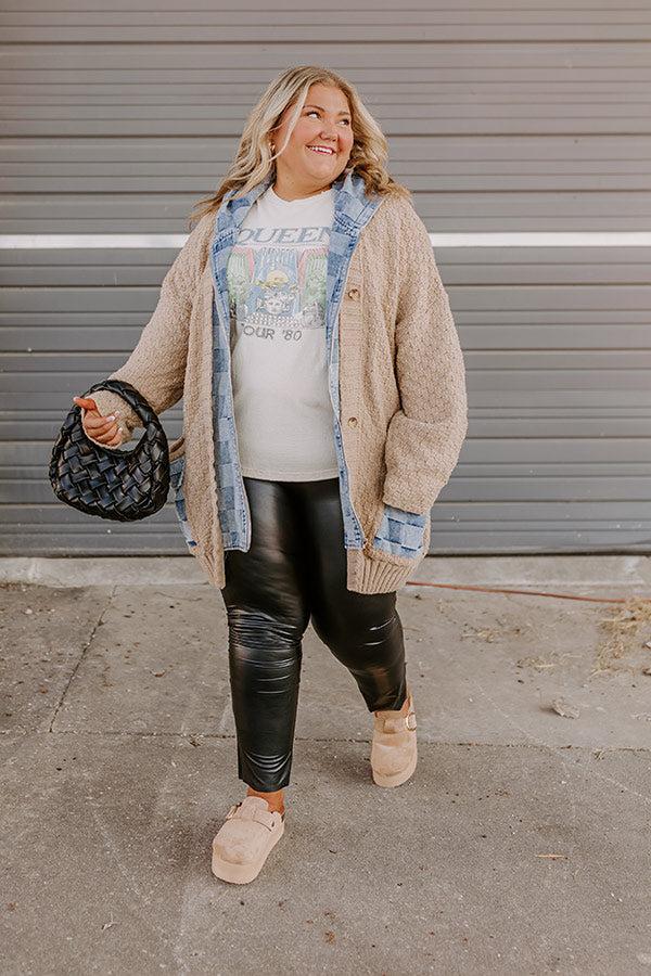 Impressions Cafe Cuddles Knit Jacket Curves