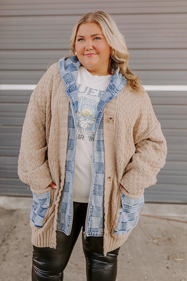 Impressions Cafe Cuddles Knit Jacket Curves