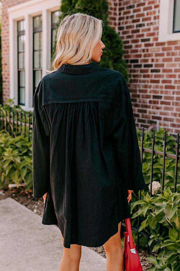 Impressions Cafe Cutie Button Down Mini Dress