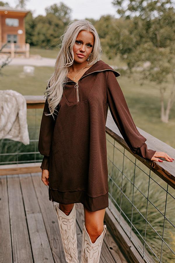 Impressions Cafe Meet Up Ribbed Mini Dress