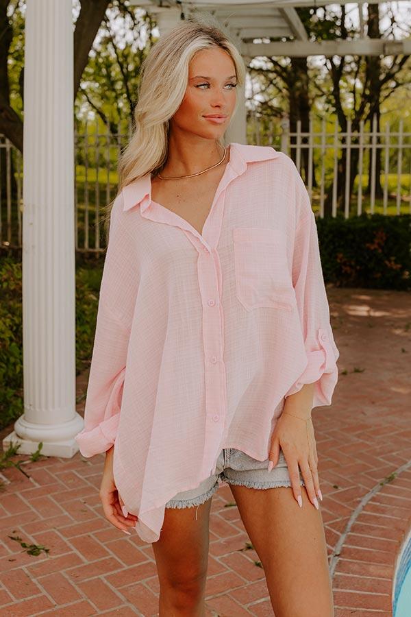 Impressions Cafe Meetup Oversized Button Up