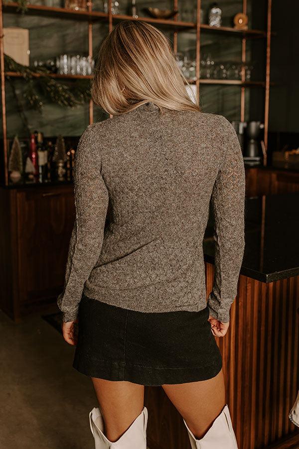 Impressions Cafe Meetup Pointelle Knit Top