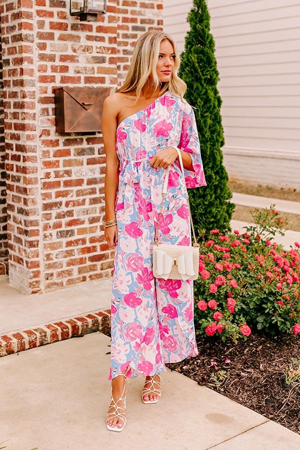 Impressions Call It Bliss Floral Jumpsuit