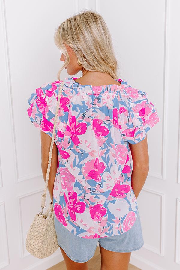 Impressions Call It Bliss Floral Shift Top