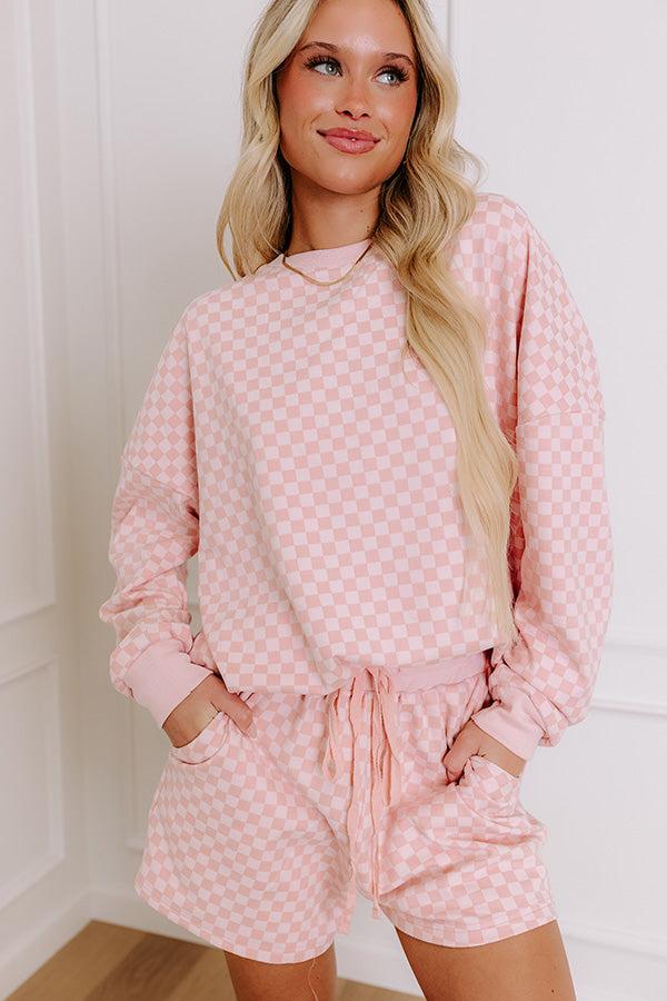 Impressions Call It Cozy Ultra Soft Shorts in Pink