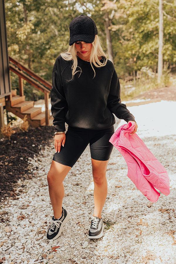 Impressions Call Me Comfy Sweatshirt In Black