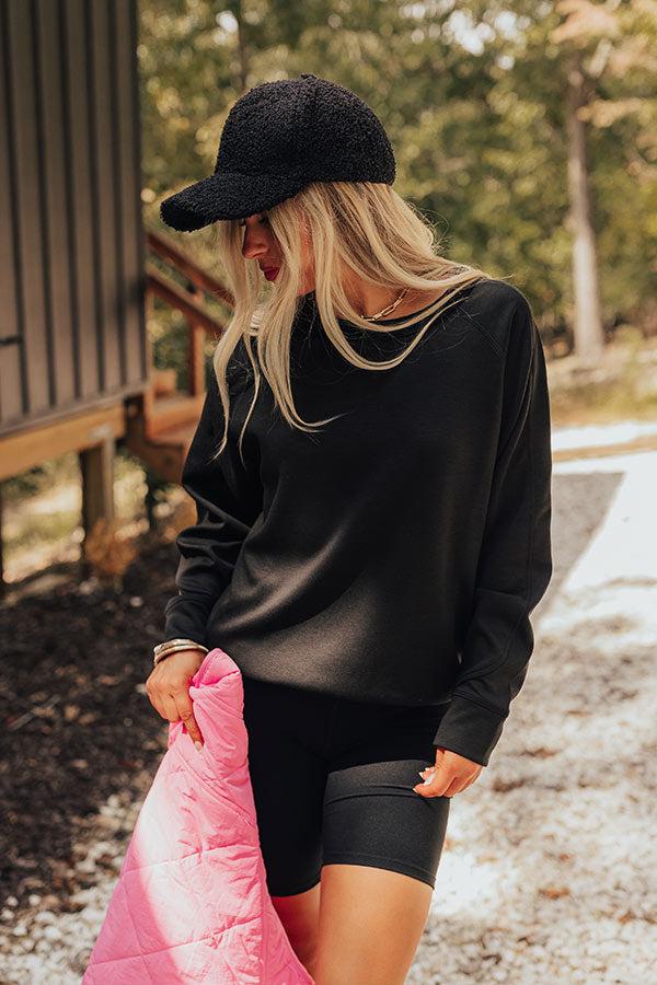 Impressions Call Me Comfy Sweatshirt In Black