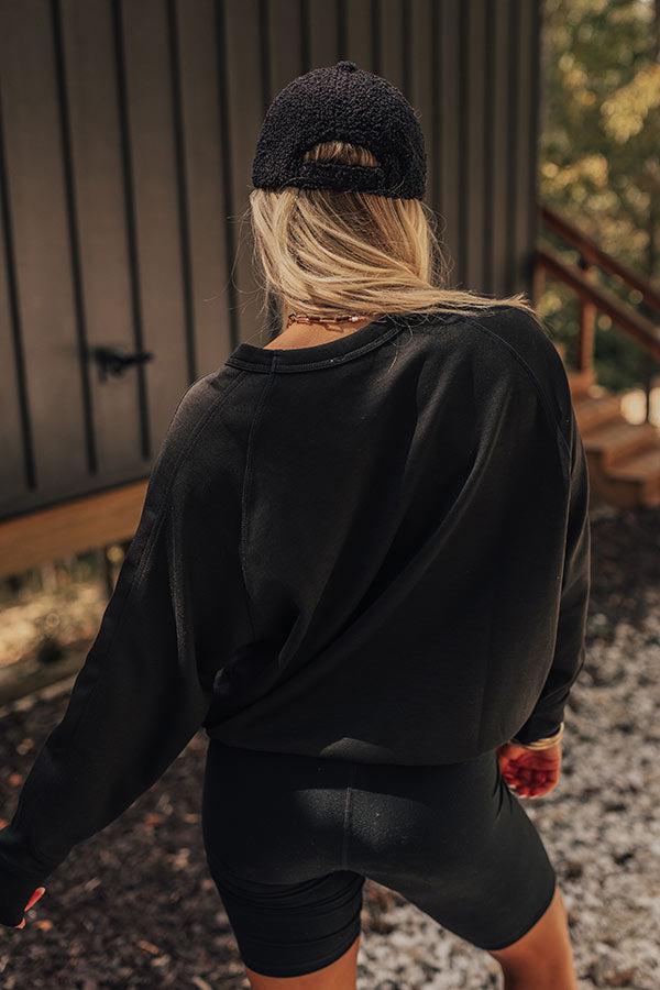 Impressions Call Me Comfy Sweatshirt In Black