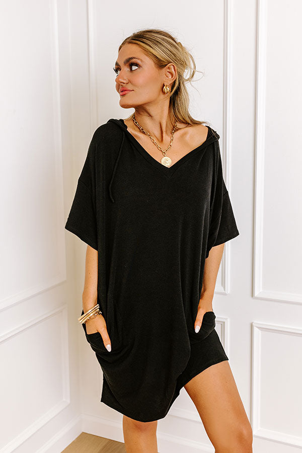 Impressions Calm And Centered Shift Dress In Black
