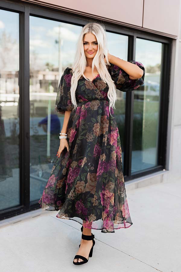 Impressions Can't Help Loving You Floral Midi