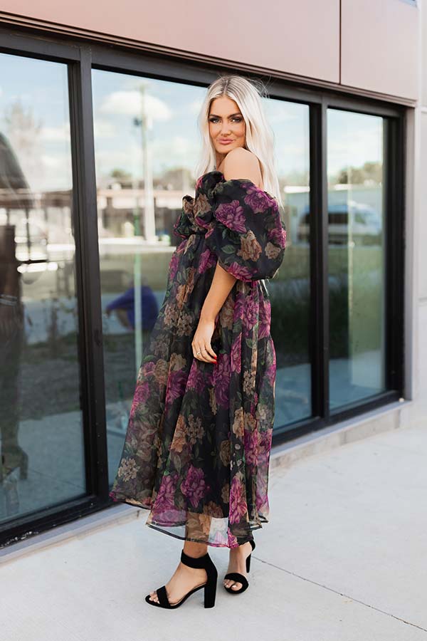 Impressions Can't Help Loving You Floral Midi