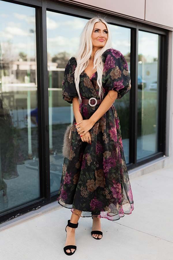 Impressions Can't Help Loving You Floral Midi