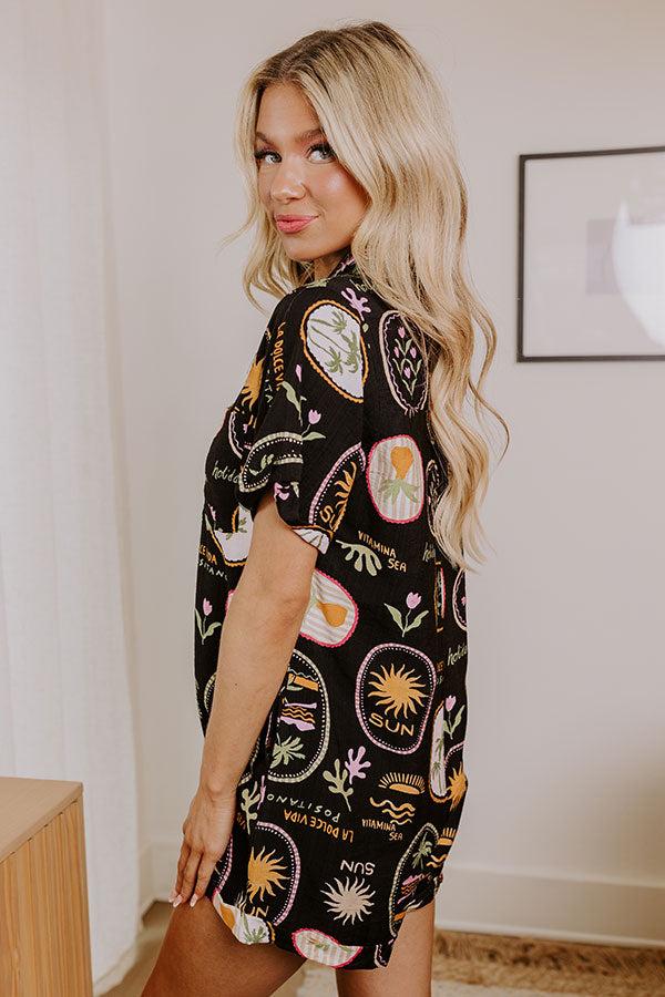 Impressions Cancun Ready Button Down Romper