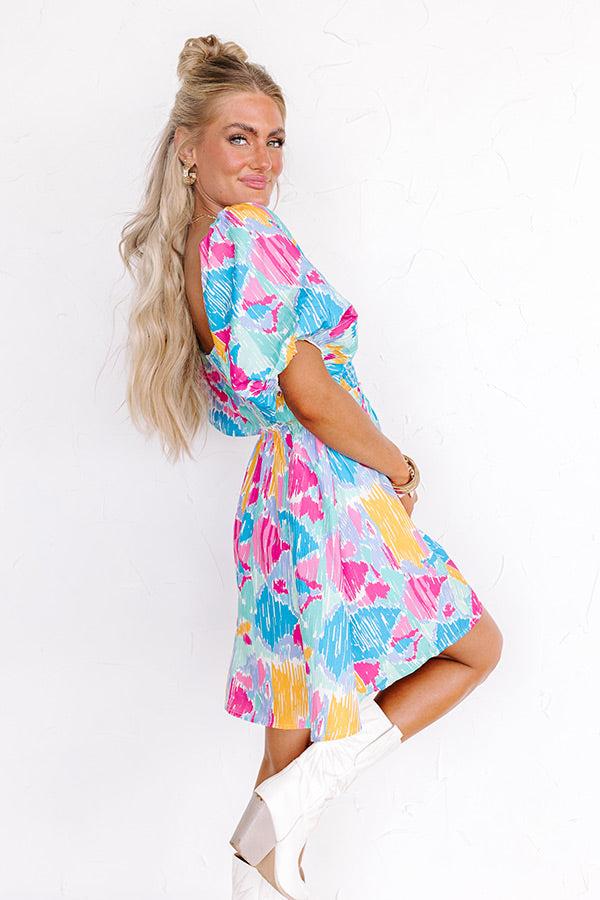 Impressions Candy Crush Smocked Mini Dress