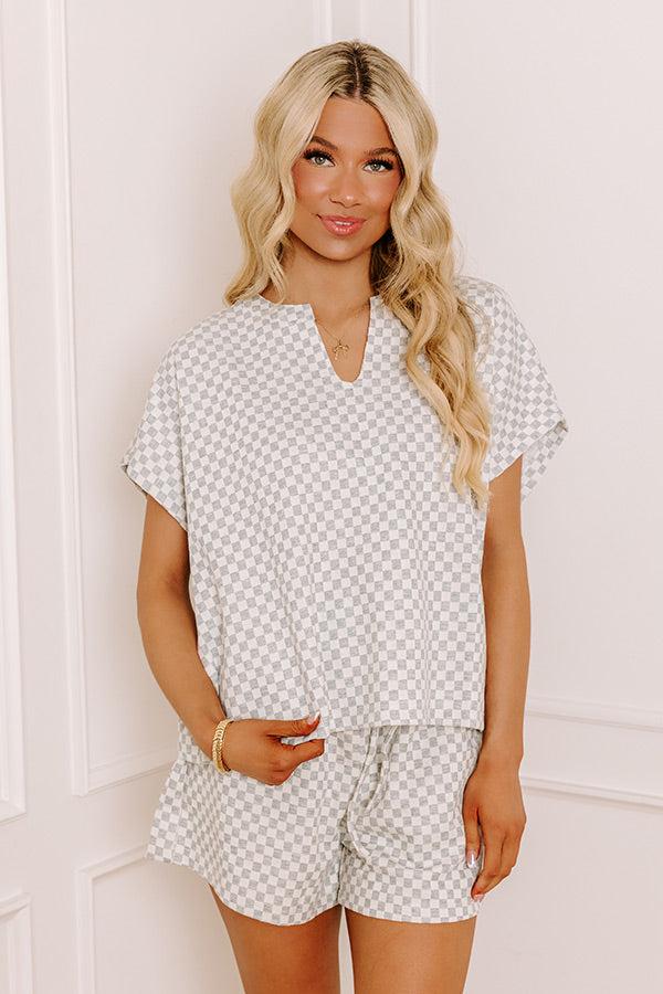 Impressions Cappuccino Cutie Shift Top