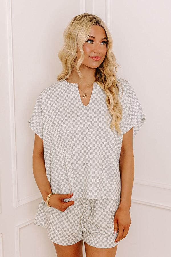 Impressions Cappuccino Cutie Shift Top