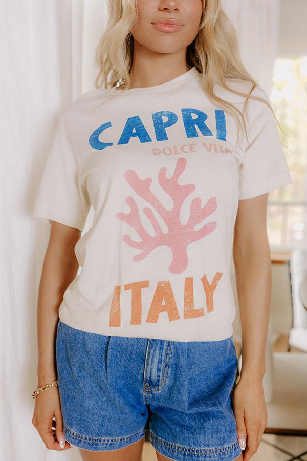 Impressions Capri Italy Vintage Graphic Tee