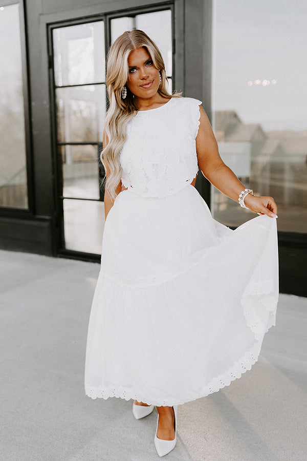 Impressions Care So Deeply Embroidered Midi Curves