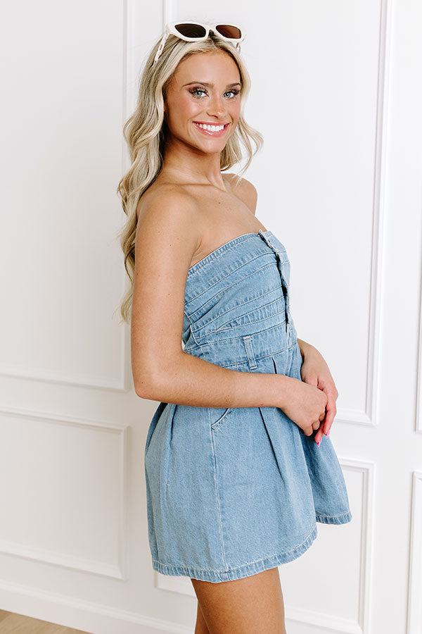 Impressions Carefree Days Denim Romper
